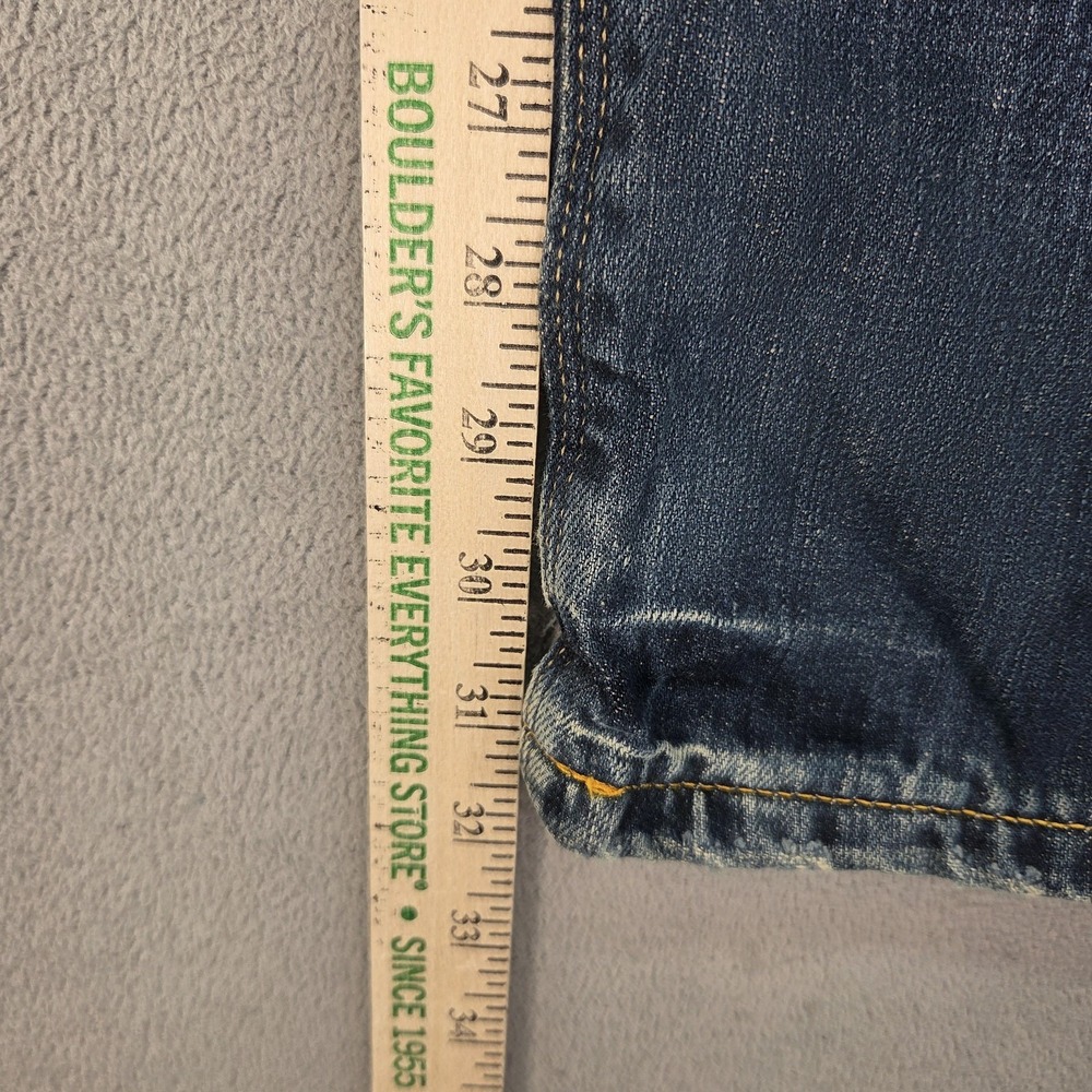 G-Star Raw 3301 Jeans Mens 33x31 Blue Straight Button Fly Faint Stains Denim - Picture 12 of 15